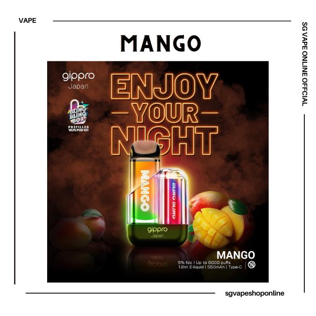gippro-6000-puff-mango-disposable-vape-shop-singapore