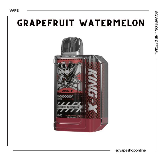 king-x-7500-puff-grapefruit-watermelon-disposable-vape-shop-singapore