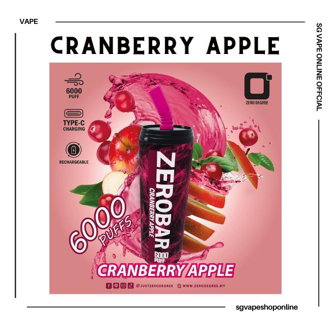 zero-bar-6000-puff-cranberry-apple-disposable-vape-shop-singapore