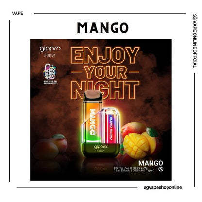 gippro-6000-puff-mango-disposable-vape-shop-singapore