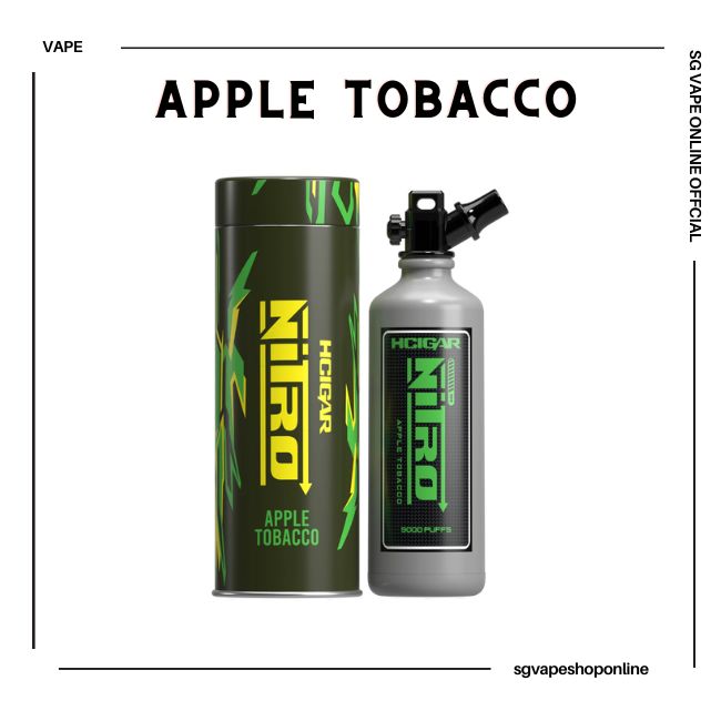 nitro-9000-puff-apple-tobacco-disposable-vape-shop-singapore