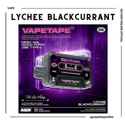 vapetape-12000-puff-lychee-blackcurrant-disposable-vape-shop-singapore