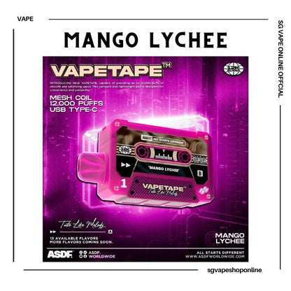 vapetape-12000-puff-mango-lychee-disposable-vape-shop-singapore