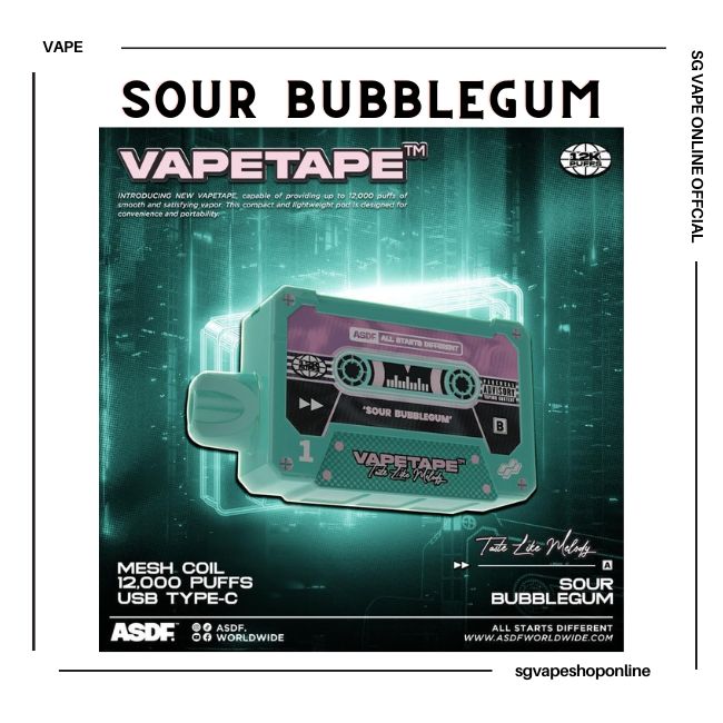 vapetape-12000-puff-sour-bubblegum-disposable-vape-shop-singapore