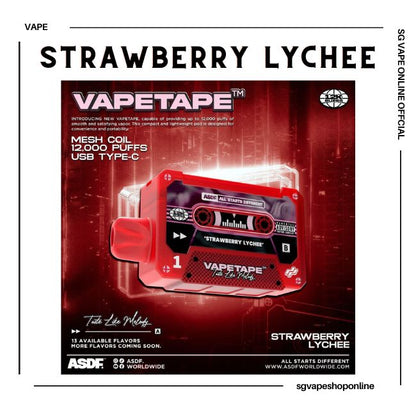 vapetape-12000-puff-strawberry-lychee-disposable-vape-shop-singapore